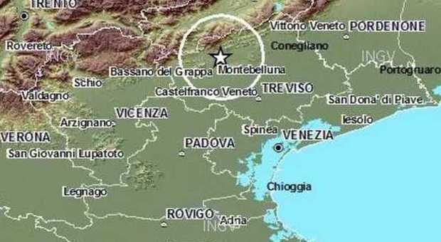 Treviso, terremoto nella notte: magnitudo 3.5, ipocentro a soli 2 km di profondità