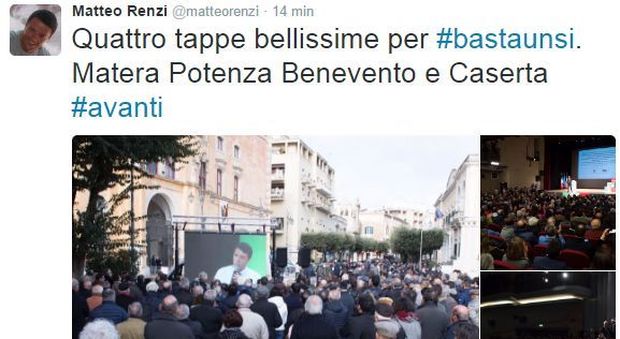 Renzi, tour blindato in Campania. Incontro e battute con De Luca: «Vogliamo bene alla Bindi»
