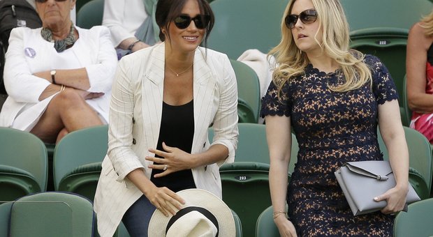 immagine Meghan spunta a sorpresa sulle tribune di Wimbledon