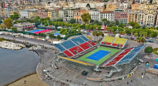 Atp 250 Napoli, ecco l'arena da 4mila posti sul lungomare: «Il torneo nel luogo più bello del mondo»