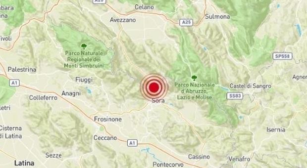 Terremoto tra L'Aquila e Frosinone di 3.1, allarme nel basso Lazio