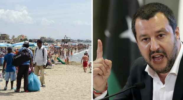 Salvini: «I soldi sequestrati alla mafia per combattere i venditori abusivi sulle spiagge»