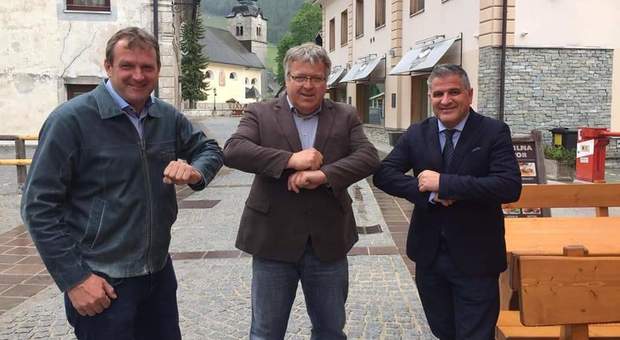 Il sindaco di Tarvisio Renzo Zanette ha incontrato a Kranjska Gora il suo omologo Jani Hrovat e il primo cittadino di Feistritz an der Gail Dieter Mörtl