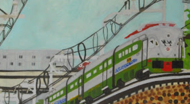 Storia di Cristiano, il pittore autistico che disegna treni