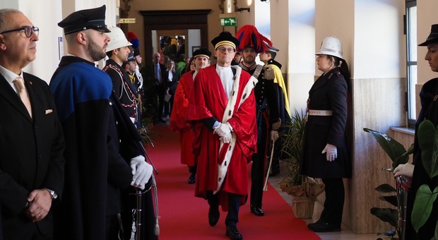 Il procuratore generale Sergio Sottani all'inaugurazione dell'anno giudiziario a Perugia