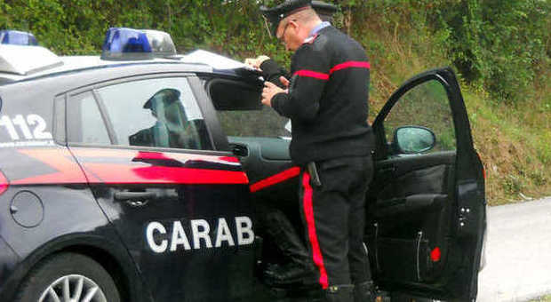 i carabinieri impegnati nelle ricerche