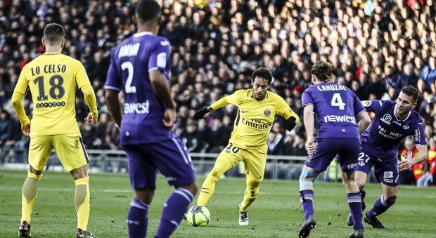 Ligue 1, Neymar gol e il Psg passa in casa del Tolosa: il Marsiglia è a meno tredici