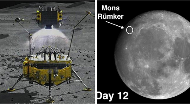 Luna, in partenza sonda cinese per raccogliere campioni di terreno e riportarli sulla Terra Mappa