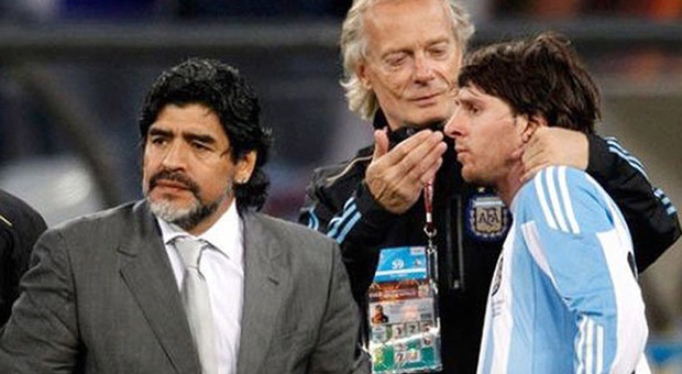 Fernando Signorini tra Messi e Maradona