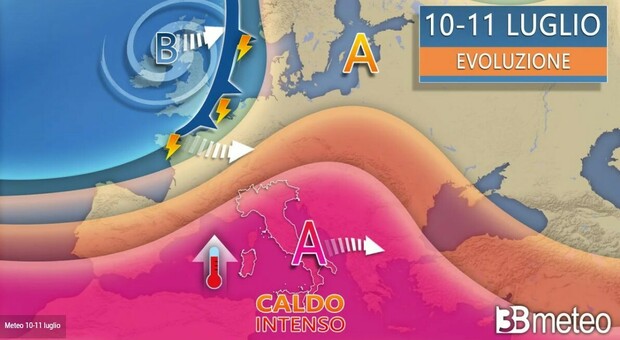 Meteo, caldo africano in aumento: l'anticiclone porterà picchi fino a 40°. Da Roma a Firenze, bollino arancione in 9 città