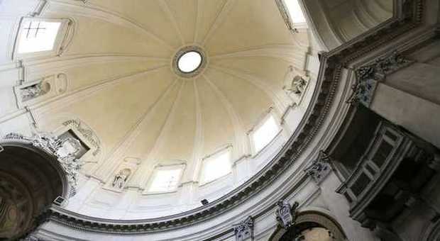 Restauro chiesa degli Artisti, finita prima tranche dei lavori: la cupola torna a splendere