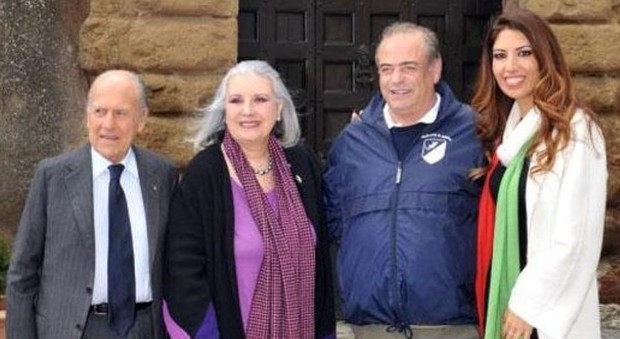 Da sinistra, Franco Chimenti, Laura Biagiotti, Costantino Rocca e Lavinia Biagiotti