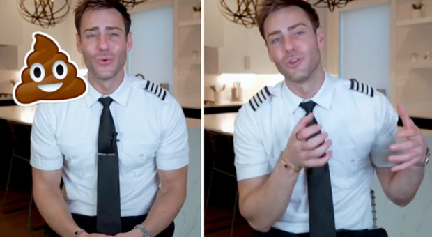 «Dove finisce la ca**a quando si vola?», il pilota di aerei lo rivela in un video