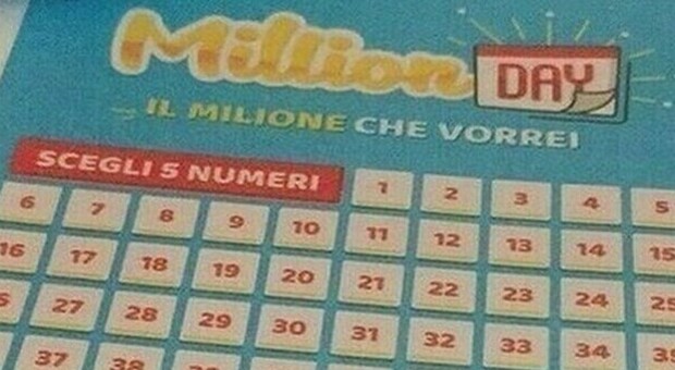 MillionDay, i cinque numeri vincenti di oggi giovedì 15 aprile 2021