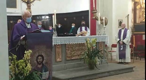 I funerali di padre Pierino Orlandini a Canepina