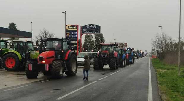 Caserta, protesta agricoltori