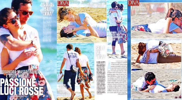 Alessandra Mastronardi, scoppia l'amore in spiaggia con Ross McCall