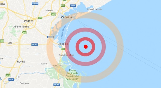 Terremoto 3.3 al largo di Chioggia Registrato a 8 km di profondità