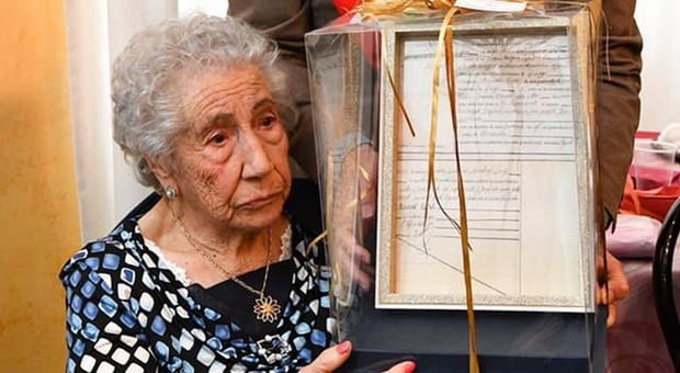 La centenaria fiuggina Assunta Riccardi