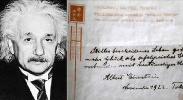 Il segreto della felicità secondo Albert Einstein
