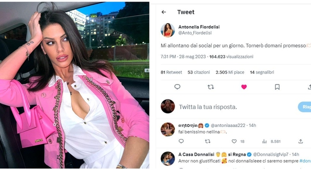 Antonella Fiordelisi chiude il profilo social: «Siete ossessionati, mi devo allontanare. Ma tornerò»