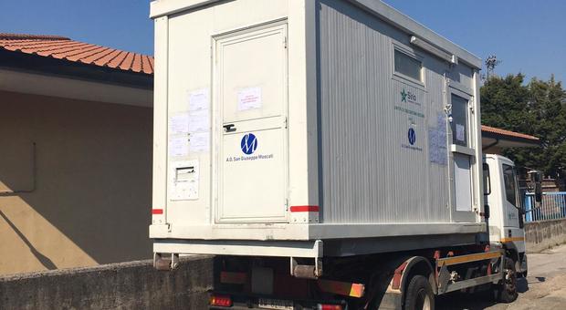 Coronavirus, ad Avellino arriva il container per la decontaminazione