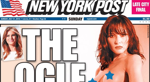 Melania Trump nuda, il New York Post e le foto hot della First Lady