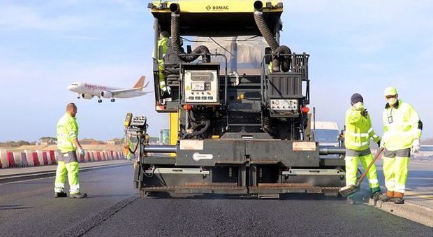 Fiumicino, primo scalo al mondo con l'asfalto al grafene