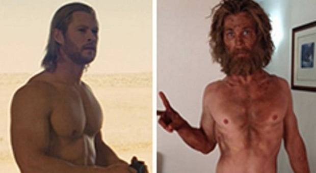 Da Thor a irriconoscibile, pelle e ossa e barba: la metamorfosi di Chris Hemsworth