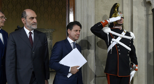 Conte al Quirinale insieme al presidente Mattarella