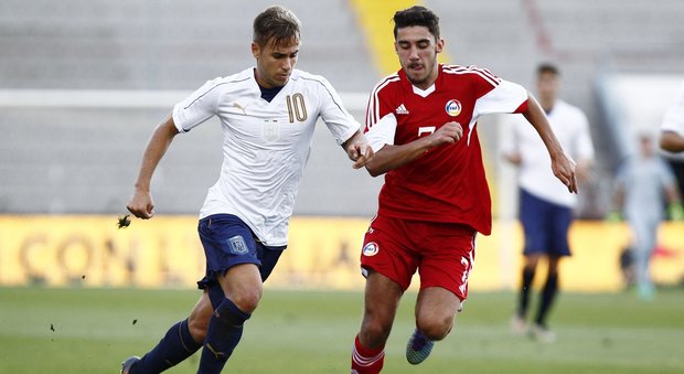 Under 21, l'Italia supera Andorra 3-0 doppio Di Francesco e Pellegrini
