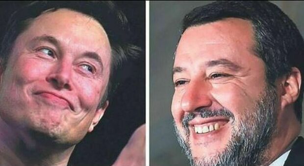 Matteo Salvini e Elon Musk