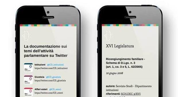 Anche la Camera “cinguetta”: i documenti delle attività parlamentari pubblicati su Twitter