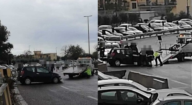 Napoli Est, incidente davanti all'ufficio giudice di pace: traffico in tilt
