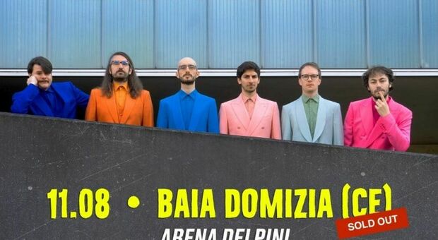 Baia Domizia, Pinguini Tattici Nucleari: l'11 agosto il nuovo concerto sold out