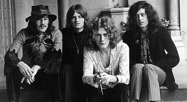 I Led Zeppelin in una foto d'archivio