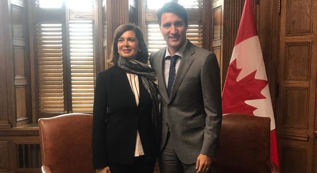 Boldrini in Canada, incontro con Trudeau su commercio e fake news