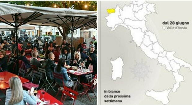 Italia tutta in zona bianca (tranne la Valle d'Aosta) da lunedì: firmata l'ordinanza