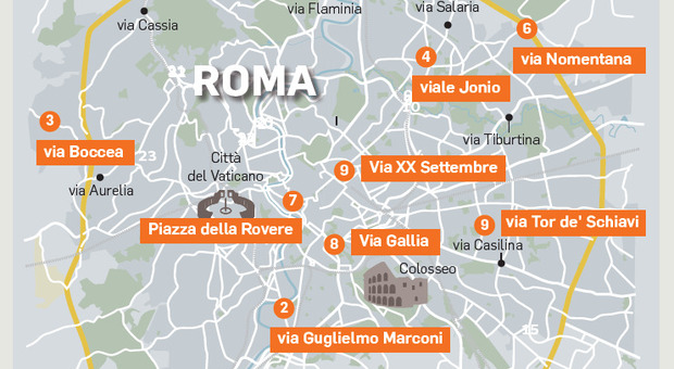 Roma, le nuove corsie preferenziali: in arrivo 180 km protetti