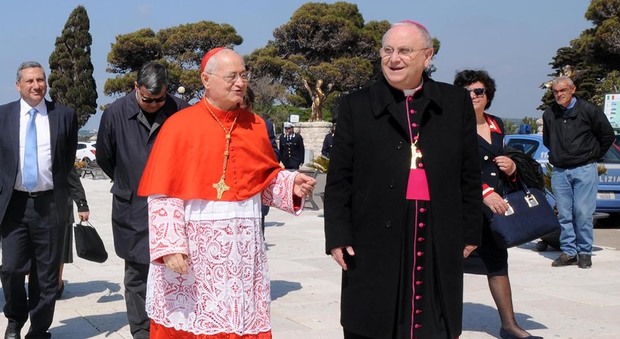 Il cardinal De Giorgi con il vescovo di Ugento Angiuli