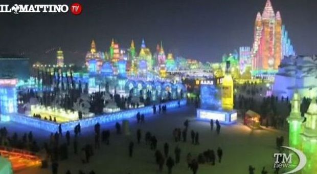 Harbin, l'incredibile spettacolo di una città congelata |Video