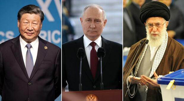 I presidenti di Cina, Russia e Iran