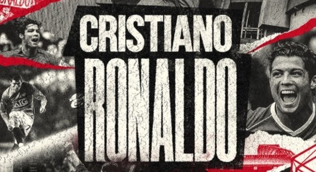 Cristiano Ronaldo è un nuovo calciatore del Manchester United