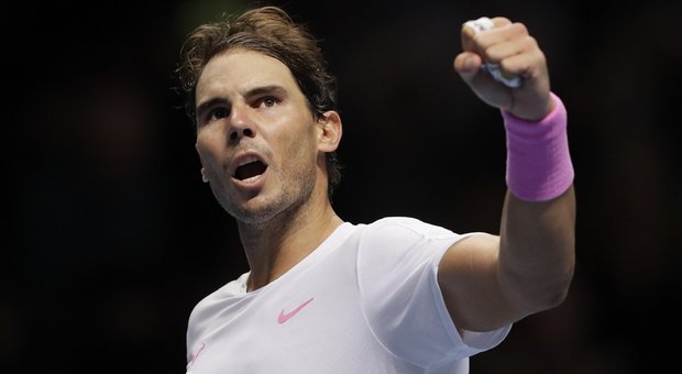 Nadal, rimonta Master: sotto 5-1 al 3°, annulla il match point e batte Medvedev