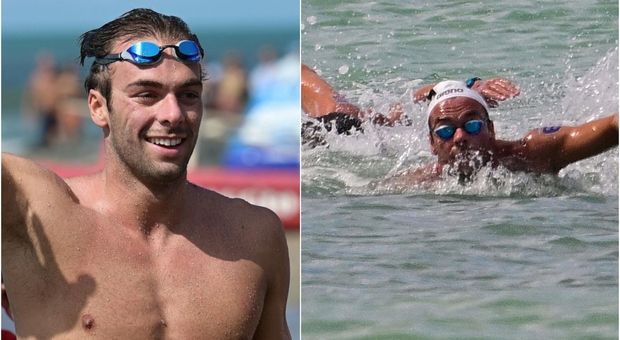 Paltrinieri oro agli Europei di nuoto, vince i 5 km in acque libere a Ostia. Secondo l'azzurro Acerenza
