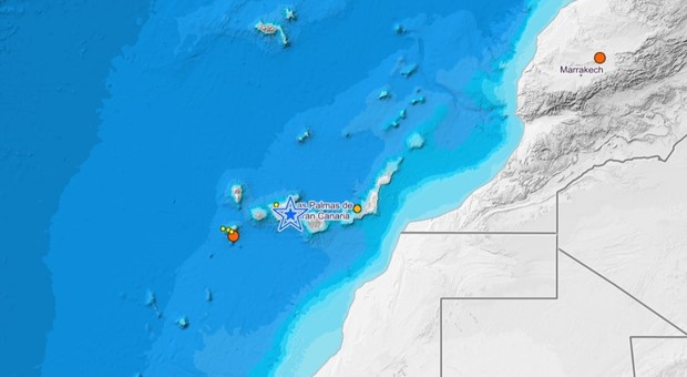 Canarie, terremoto di magnitudo 3.9 avvertito sulle isole