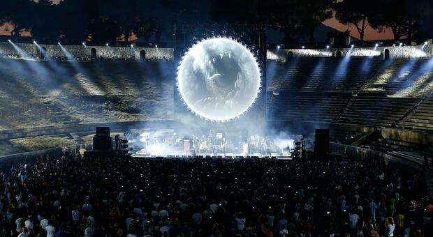 Il concerto di David Gilmour a Pompei