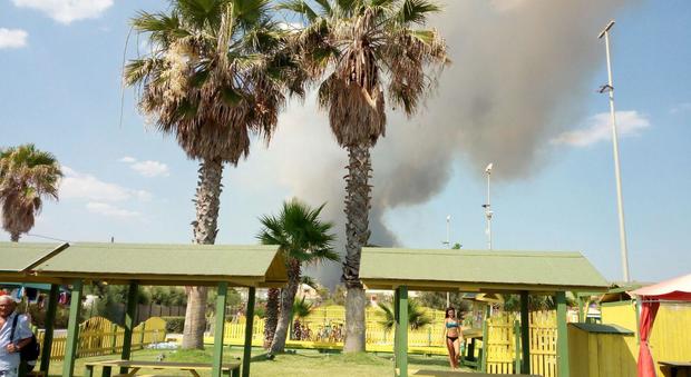 Matera, fiamme a Metaponto: evacuati tre camping, via centinaia di persone