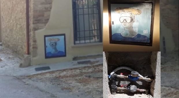 Pesaro, i ladri rubano nella notte l'opera di Blub, il Banksy italiano