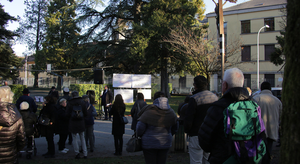 La manifestazione anti green pass del 20 novembre al parco Bologna di Belluno